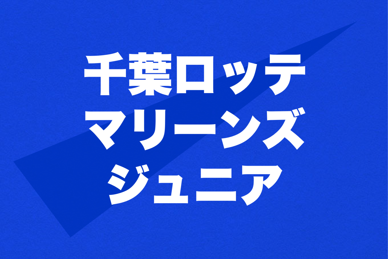 千葉 ロッテ マリーンズ ジュニア